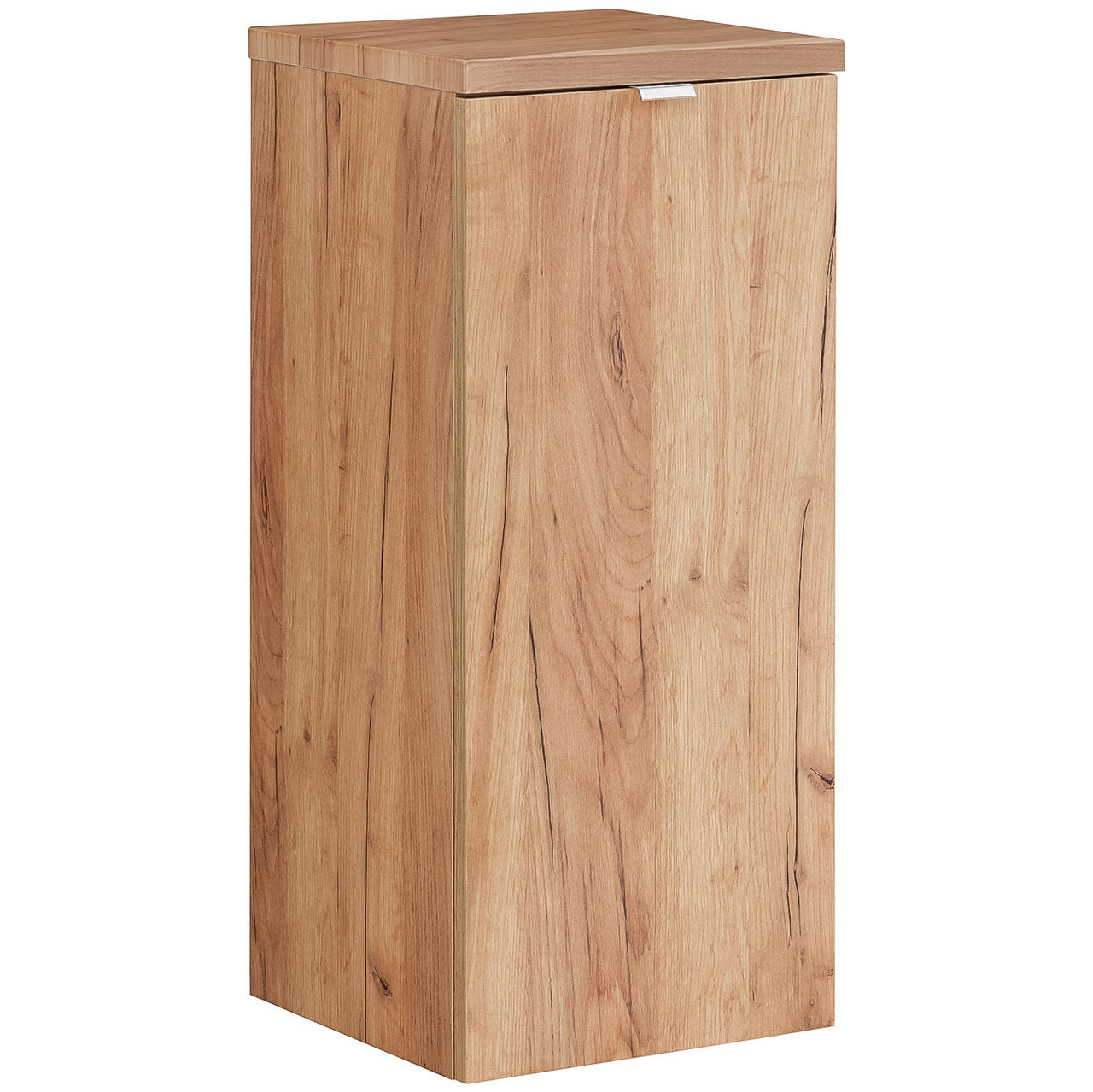 Bathroom cabinet with laundry basket FORT 811 golden oak