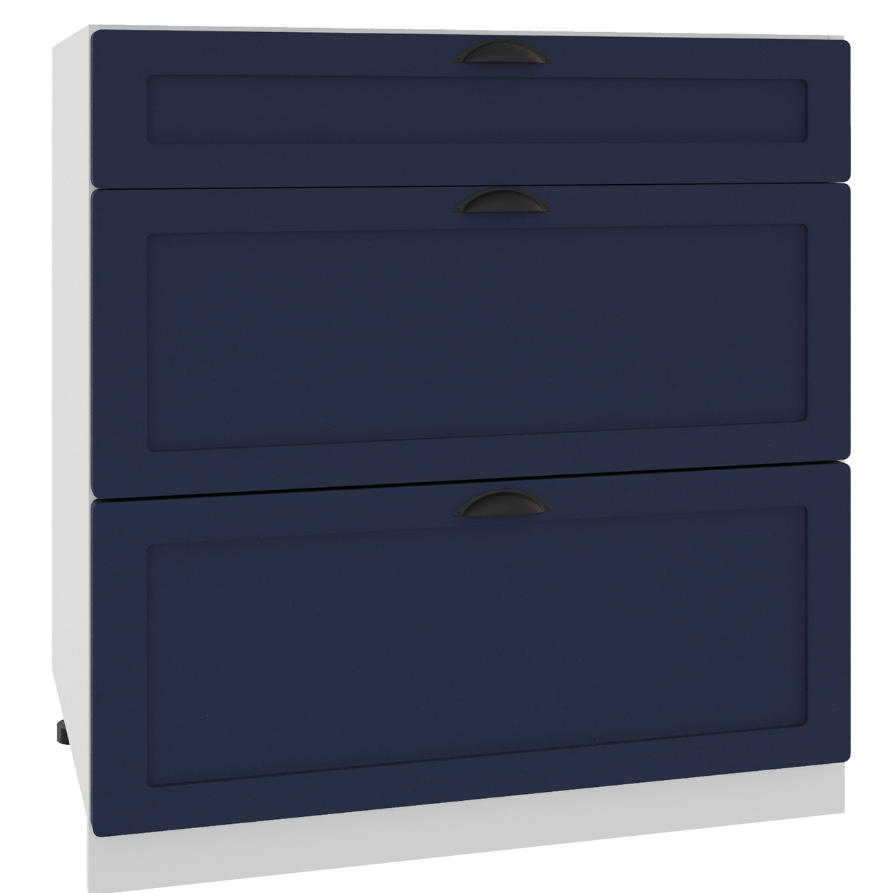Base Cabinet ADELE D80 S/3 navy blue matt