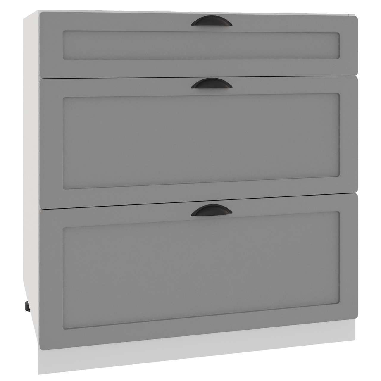 Base Cabinet ADELE D80 S/3 grey matt
