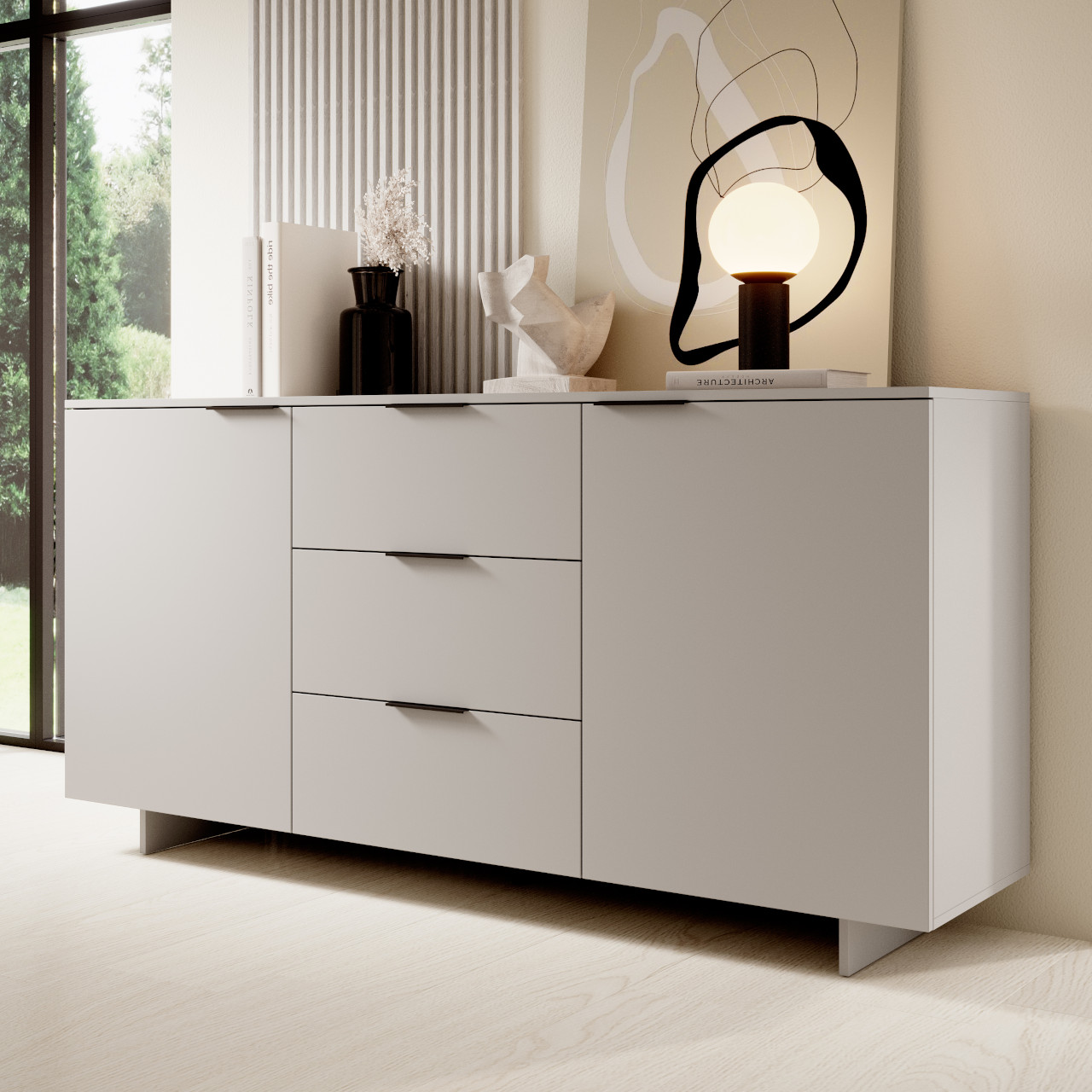 Chest of drawers MALMO 2D3S sand beige