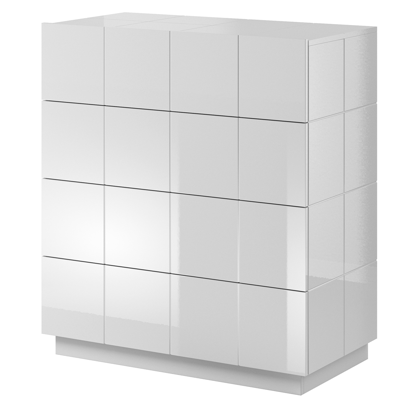 Storage cabinet REJA 4S white gloss