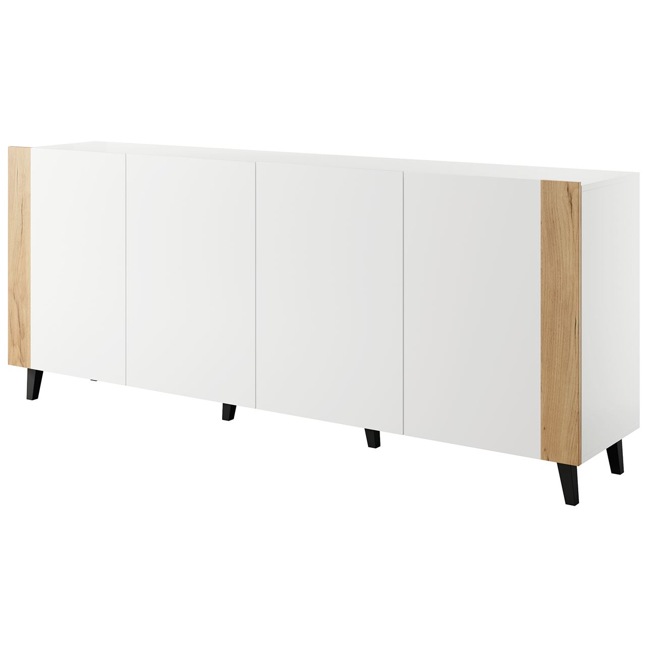 Storage cabinet FARO white / craft oak