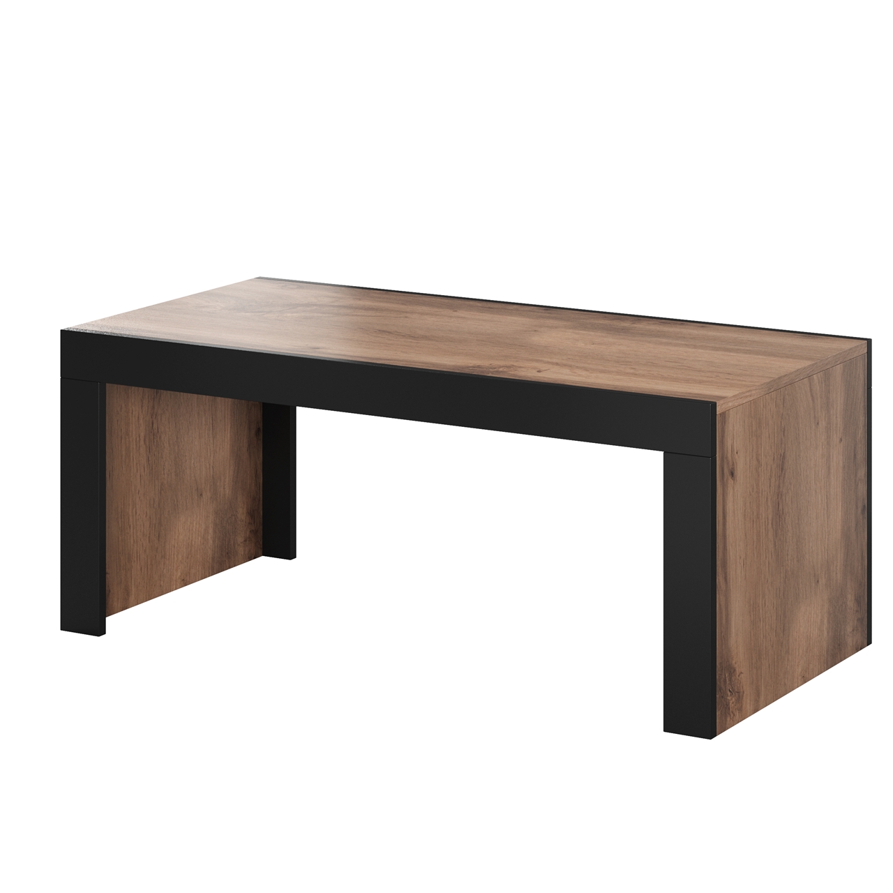 Coffee table MILA wotan oak / black