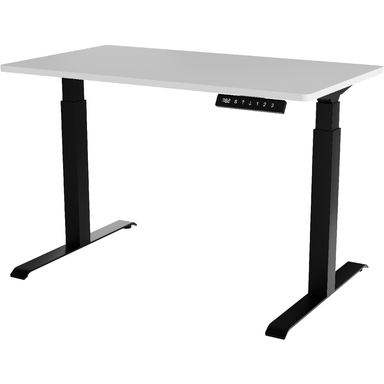 Height adjustable standing desks MOON black / white