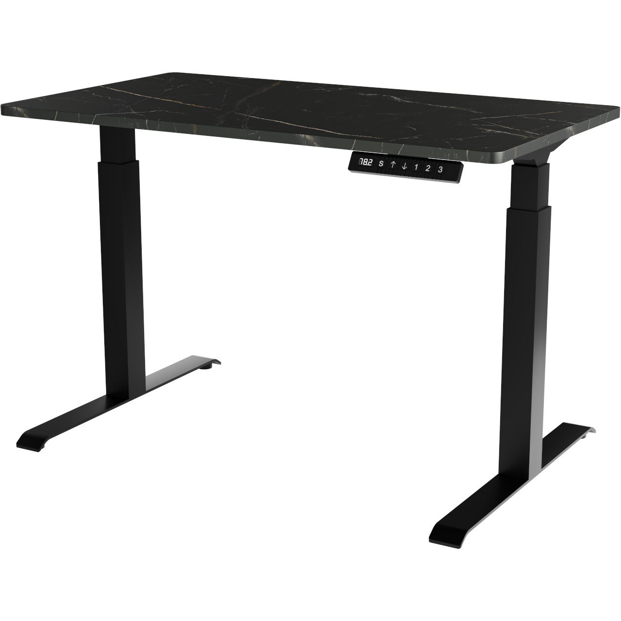 Height adjustable standing desk MOON black / san sebastian