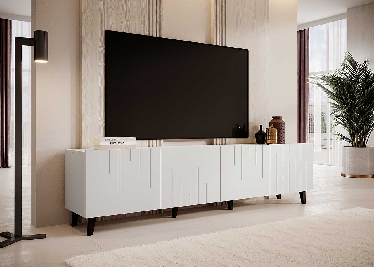 TV Cabinet BARI white matt