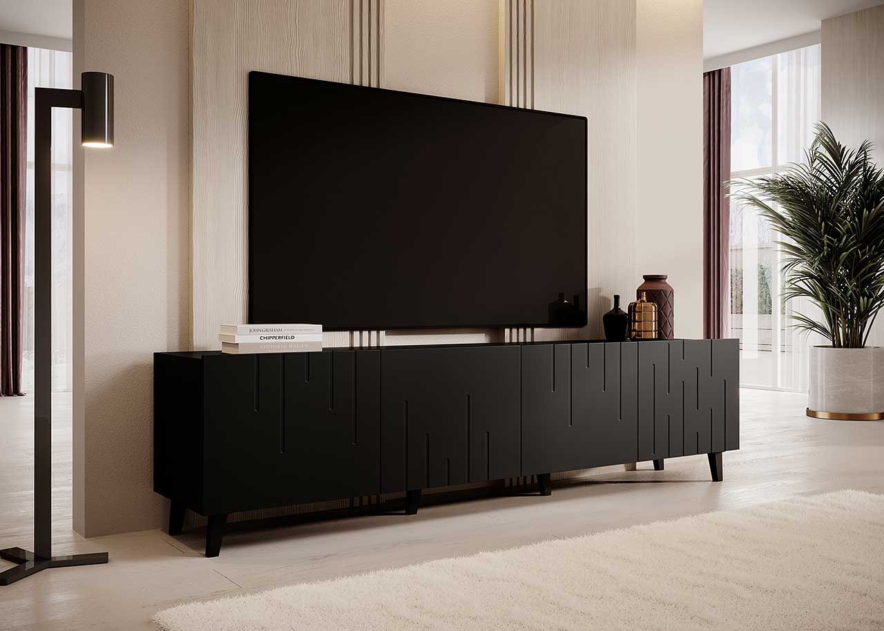 TV Cabinet BARI black matt