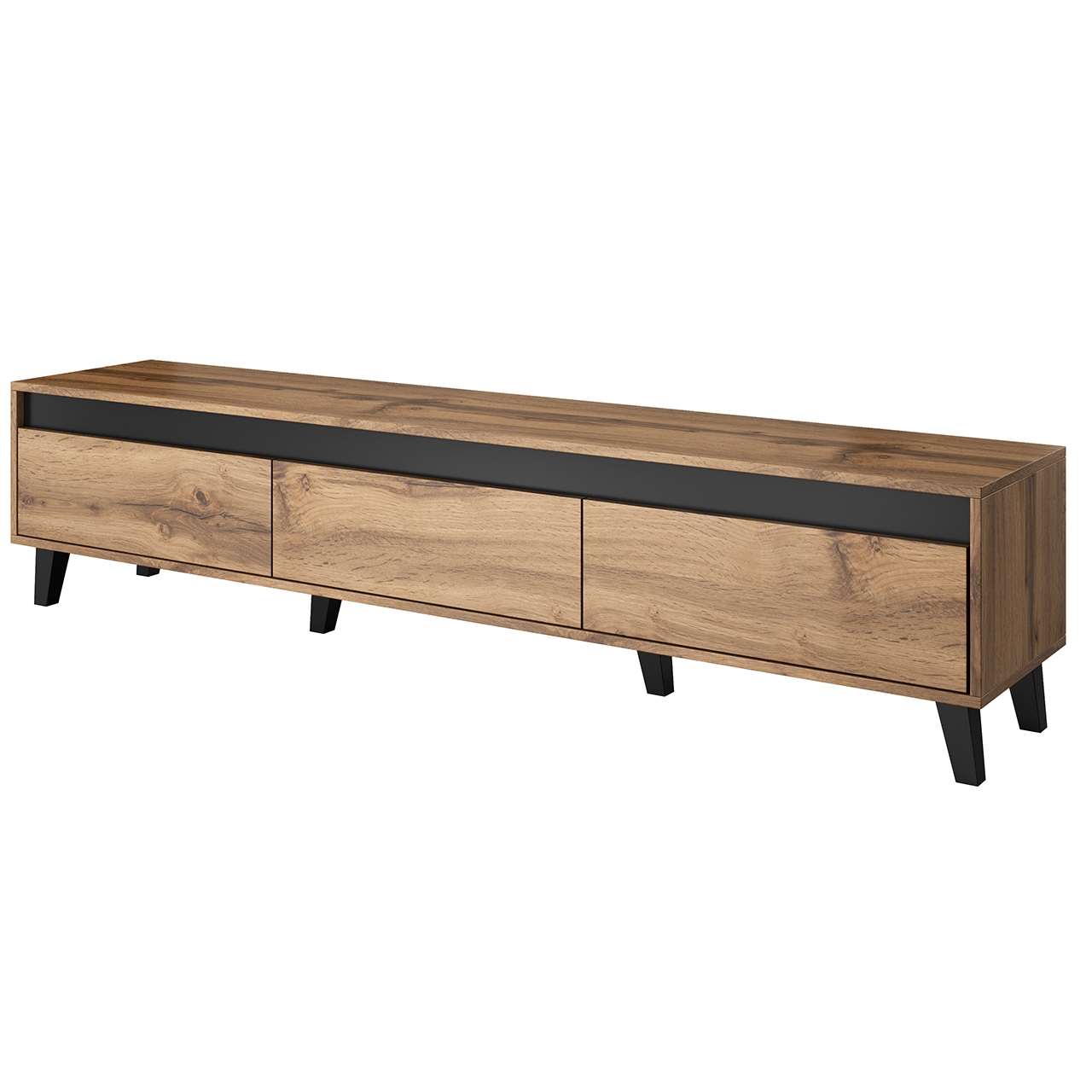 TV Stand NORD 185 wotan oak / anthracite