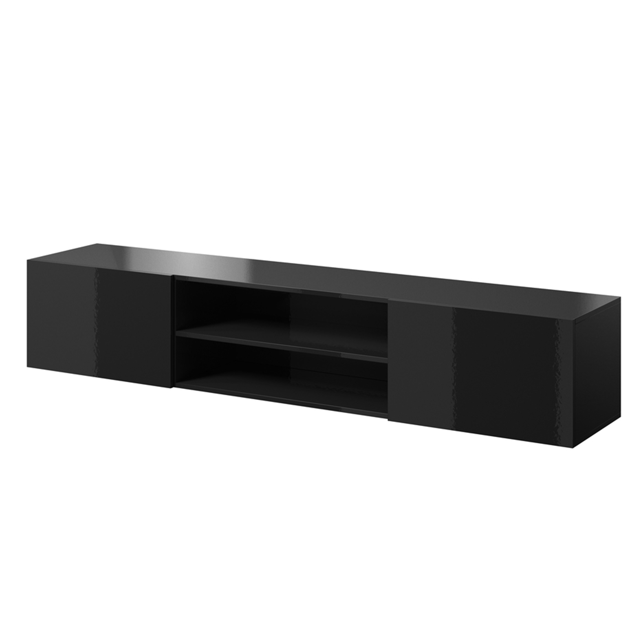 TV Stand SLIDE K with shelf black