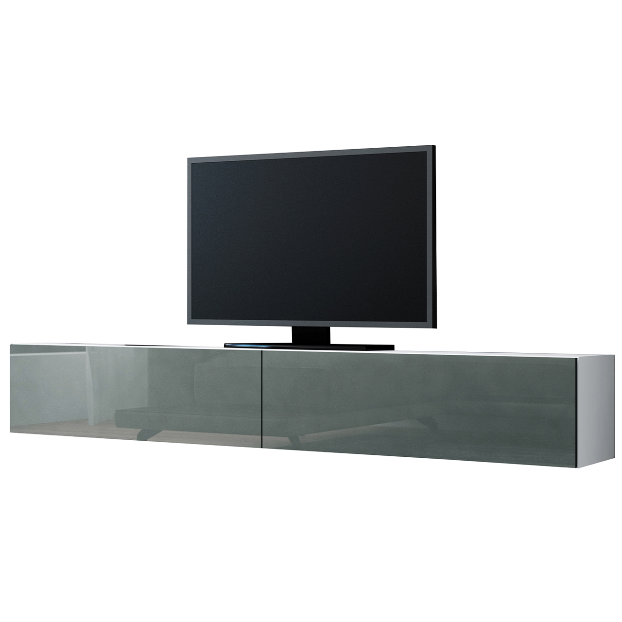 TV Stand 180 VIGO GREY A VG1 white / grey gloss