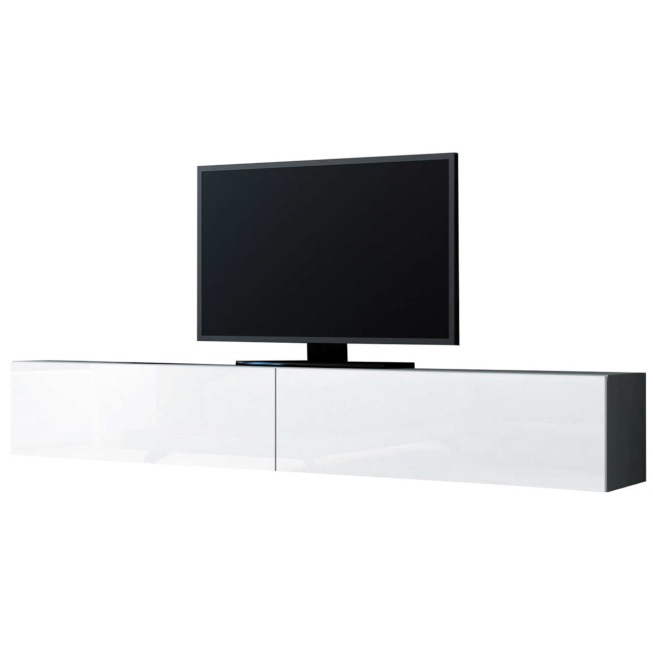 TV Stand 180 VIGO GREY B VG1 grey / white gloss
