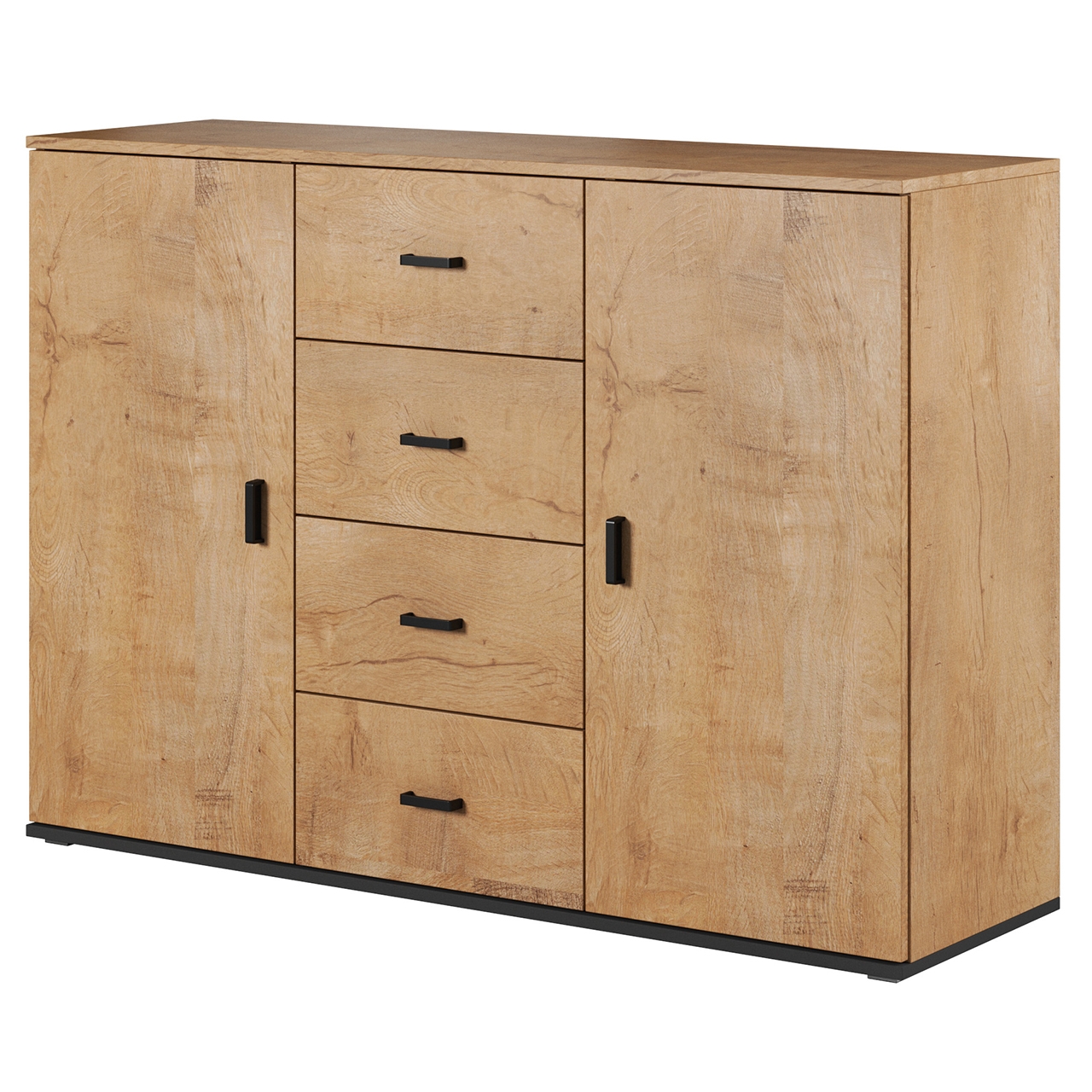 Storage cabinet UNI SOHO SH6I lefkas oak / black