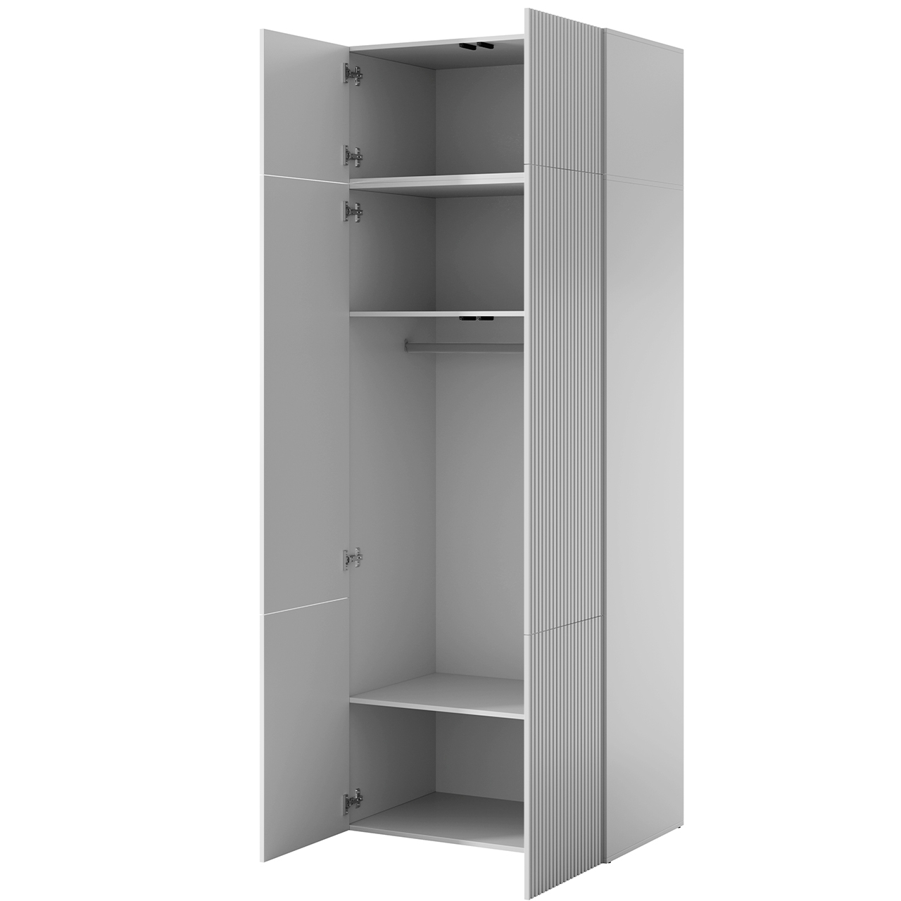 Wardrobe PAFOS 90 with extension white