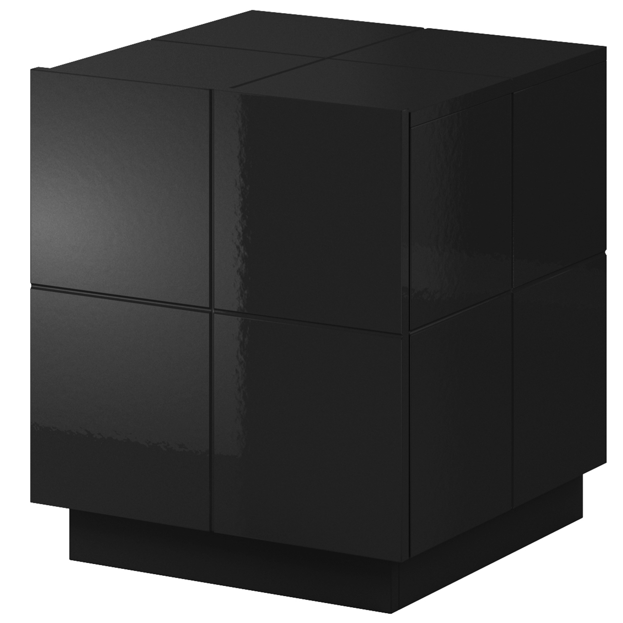 Bedside cabinets REJA 2pcs. black gloss