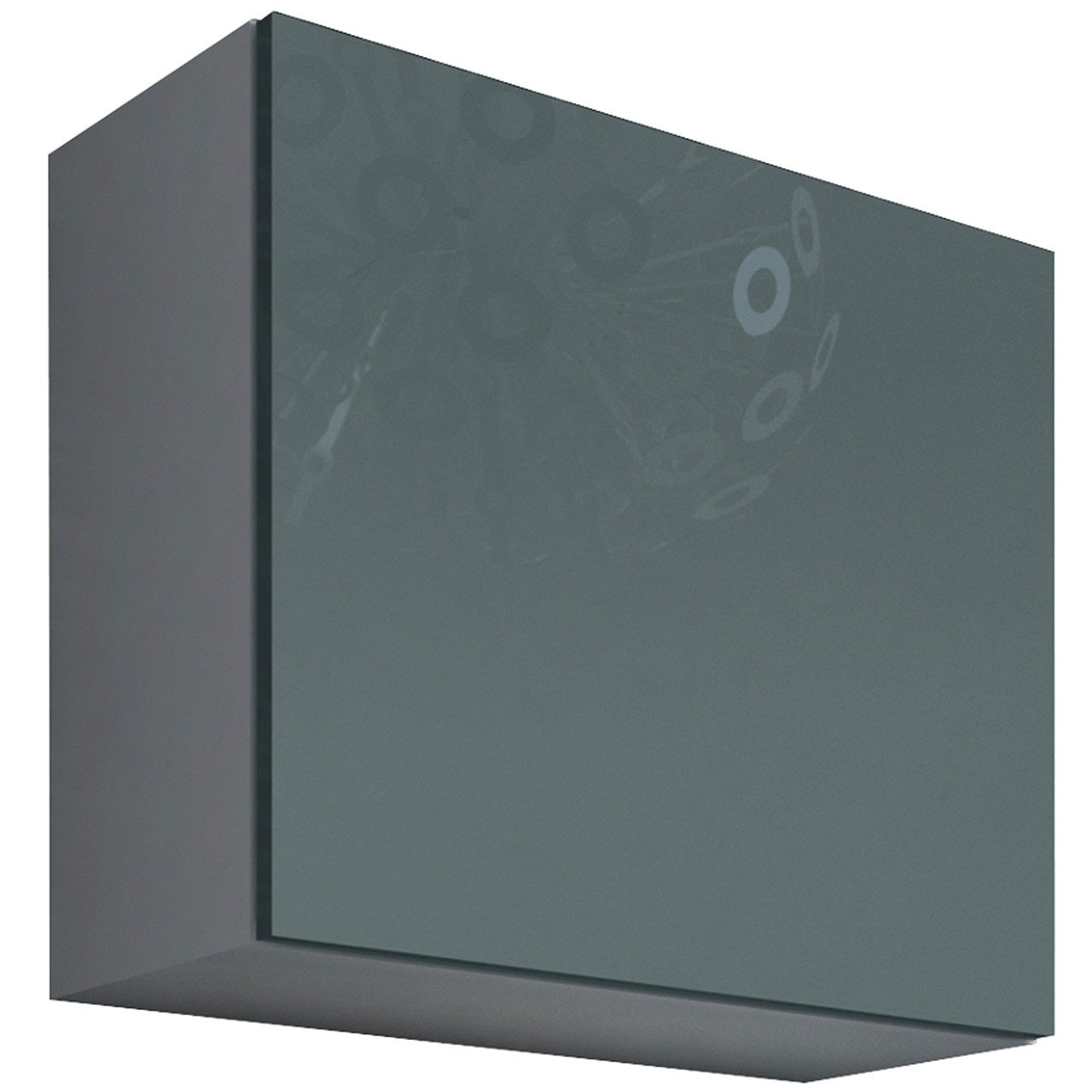 Wall cabinet VIGO GREY A KWADRAT VG10 white / grey gloss