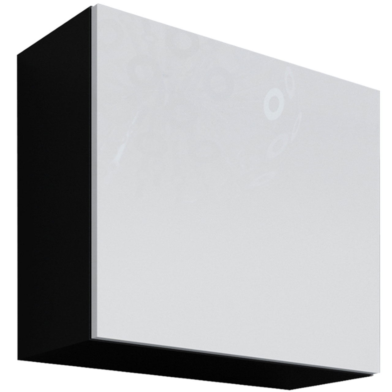 Wall cabinet VIGO KWADRAT VG10C black / white gloss