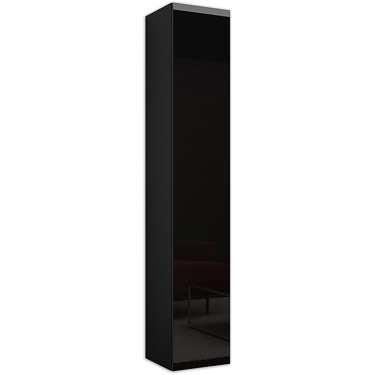 Wall cabinet VIGO VG2D black / black gloss