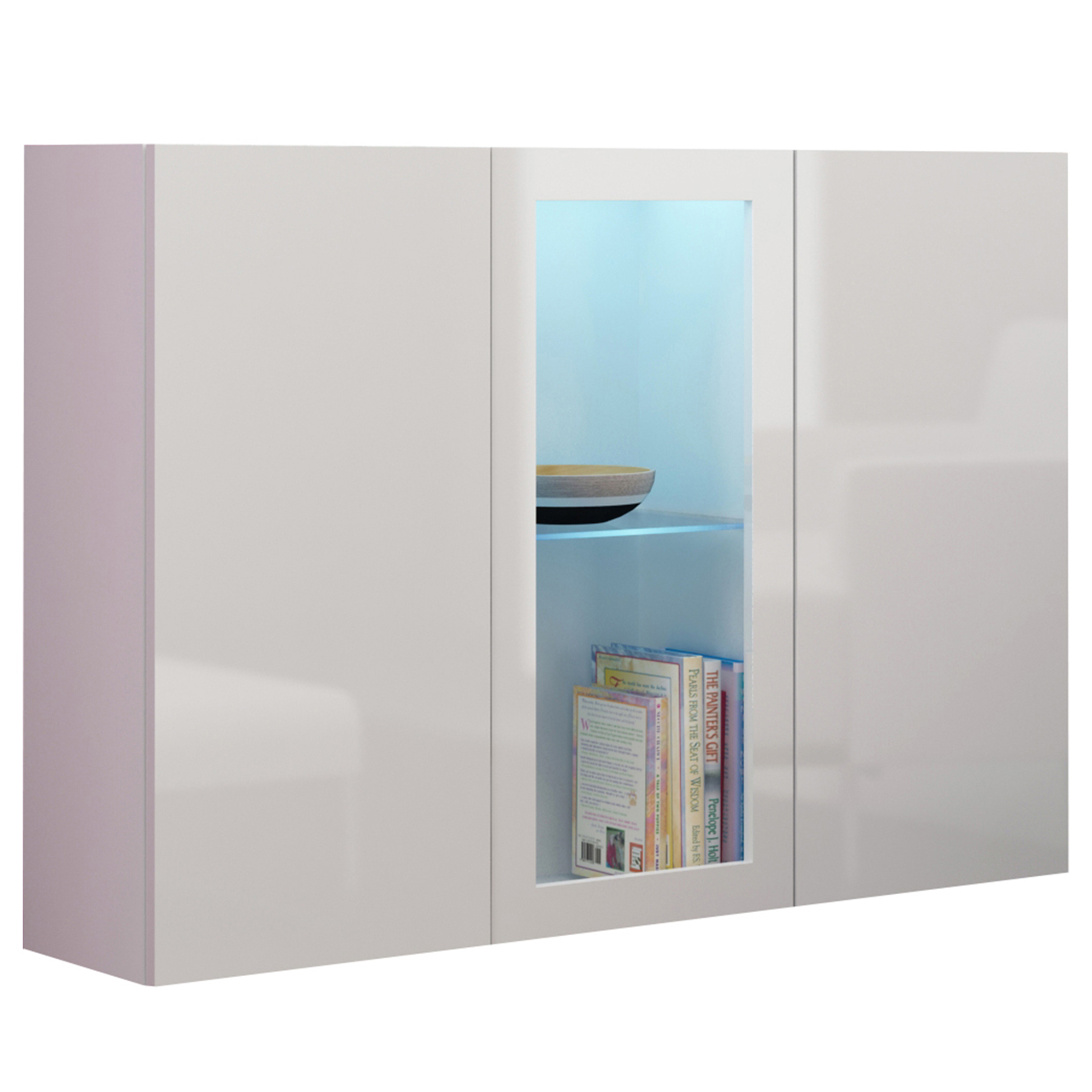 Storage cabinet VIGO VG7A white / white gloss