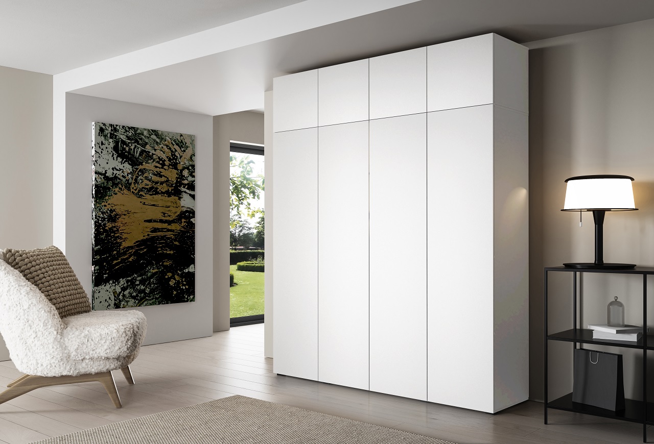 Extension unit for wardrobe CABO 200 4 doors white