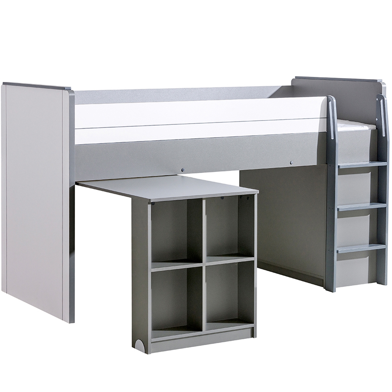 Bunk bed with desk COMI GM15 ash / white