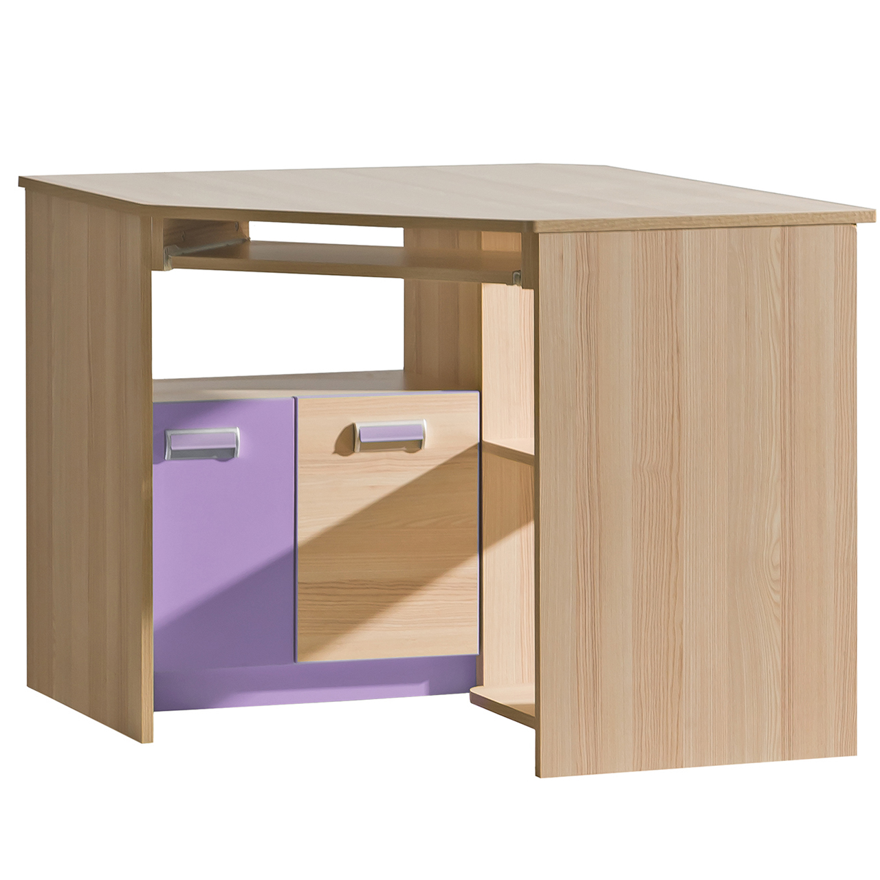 Corner desk LOREN LR11 ash / violet