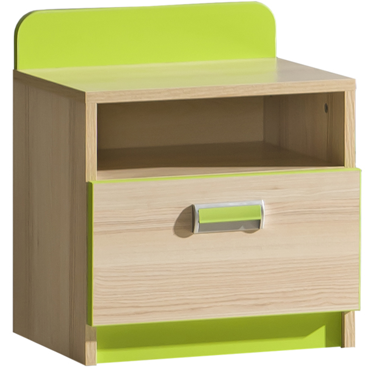 Bedside cabinet LOREN LR12 ash / green