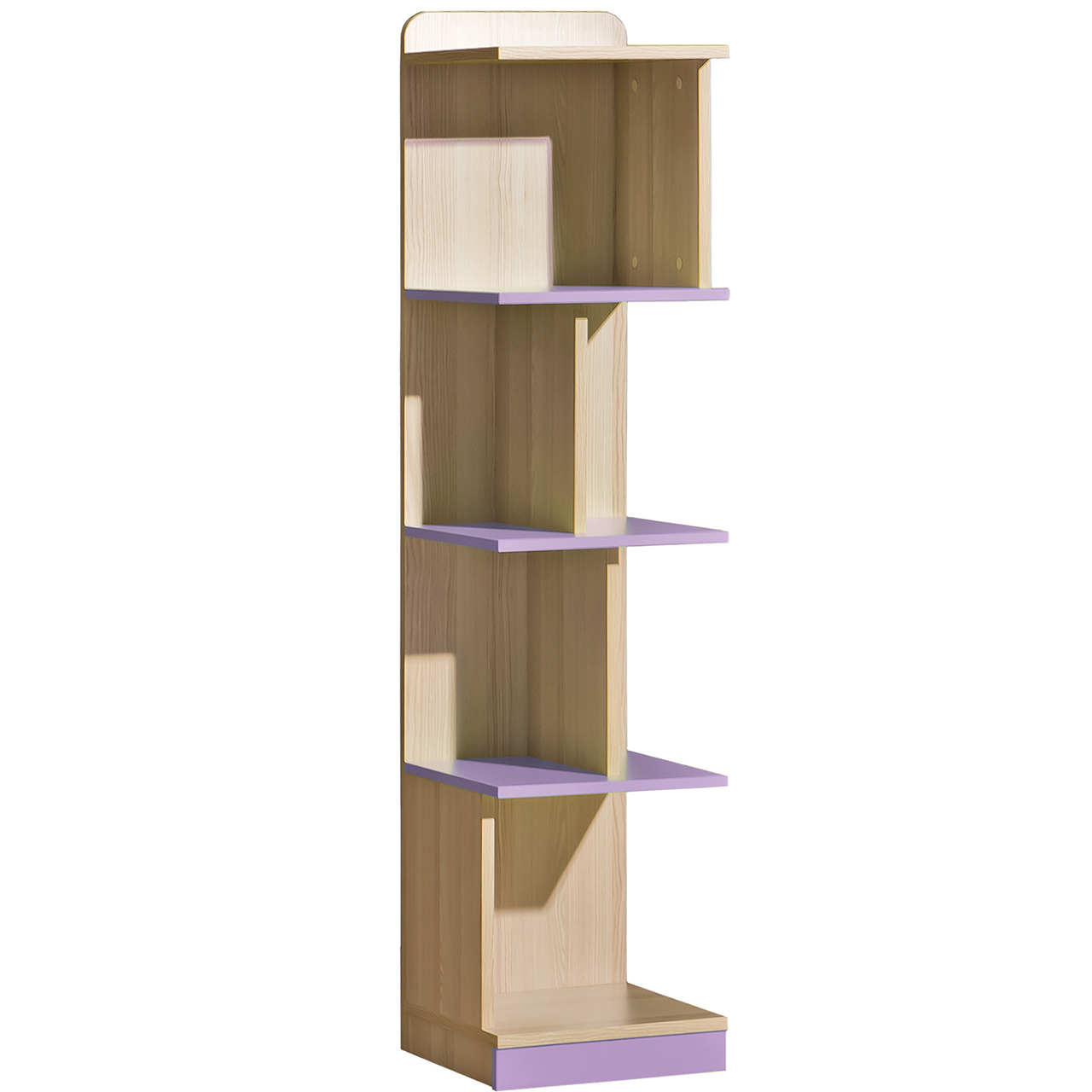 Bookshelf LOREN LR15 ash / violet