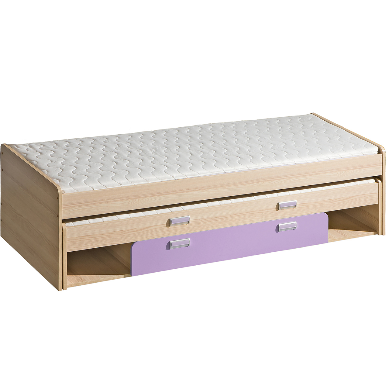Bunk bed with storage LOREN LR16 ash / violet
