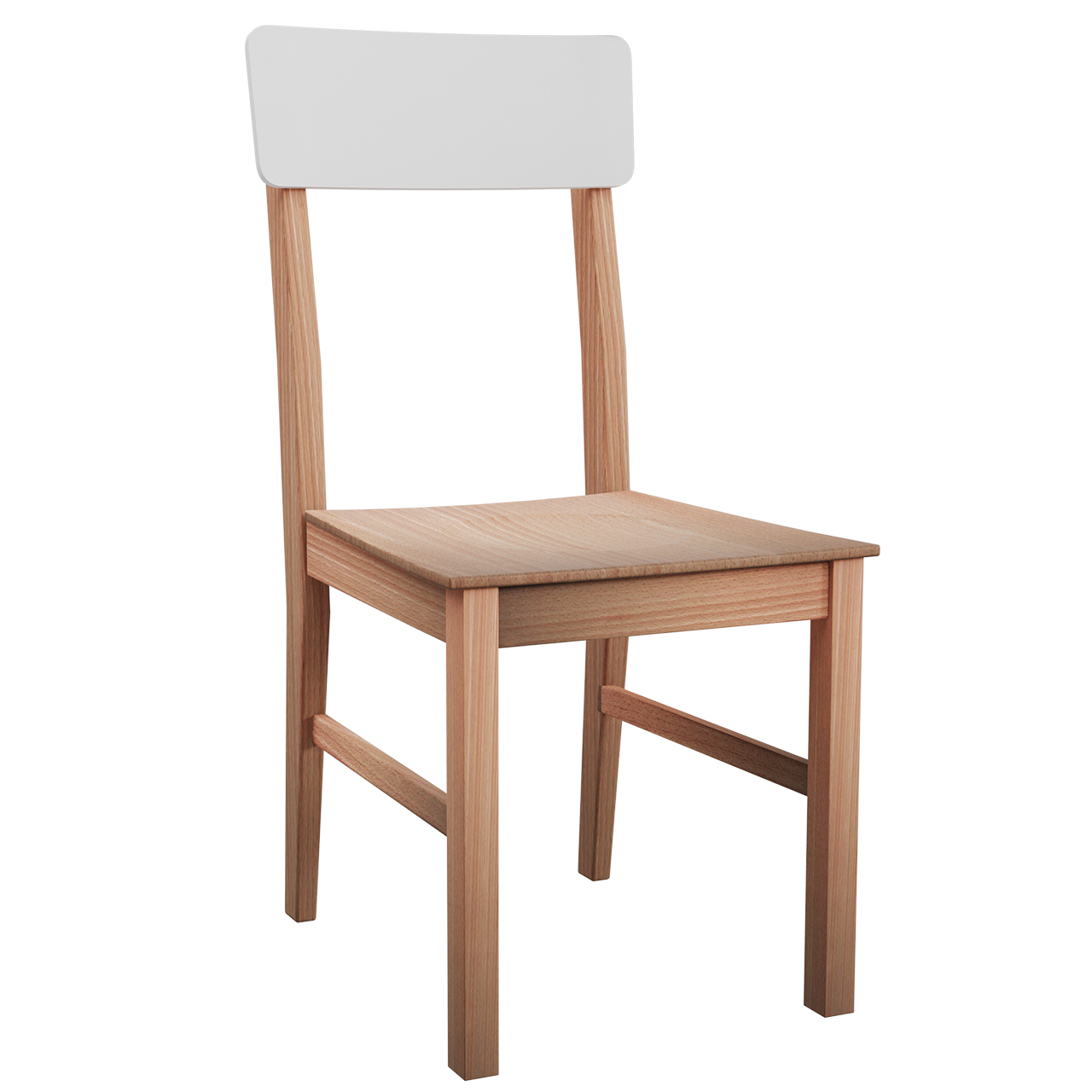 Chair LEO 1D beech / white