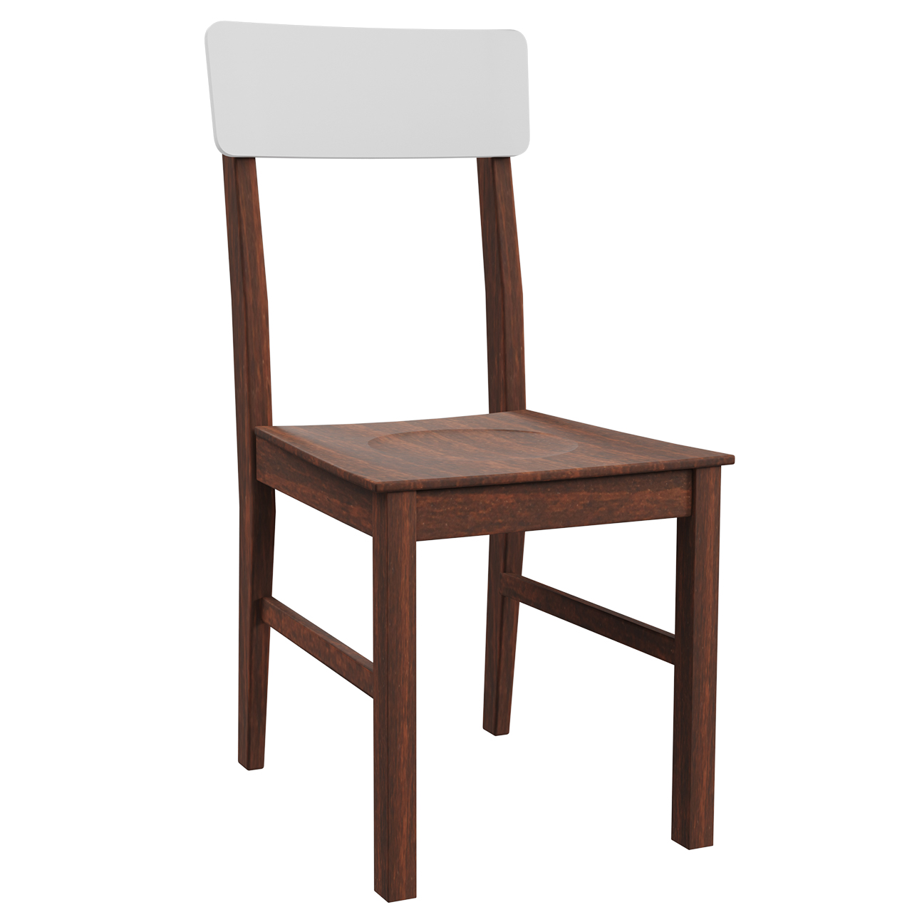 Chair LEO 1D walnut / white