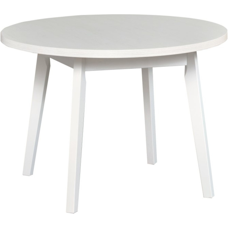 Table OSLO 3 L 100x100/130 white laminate
