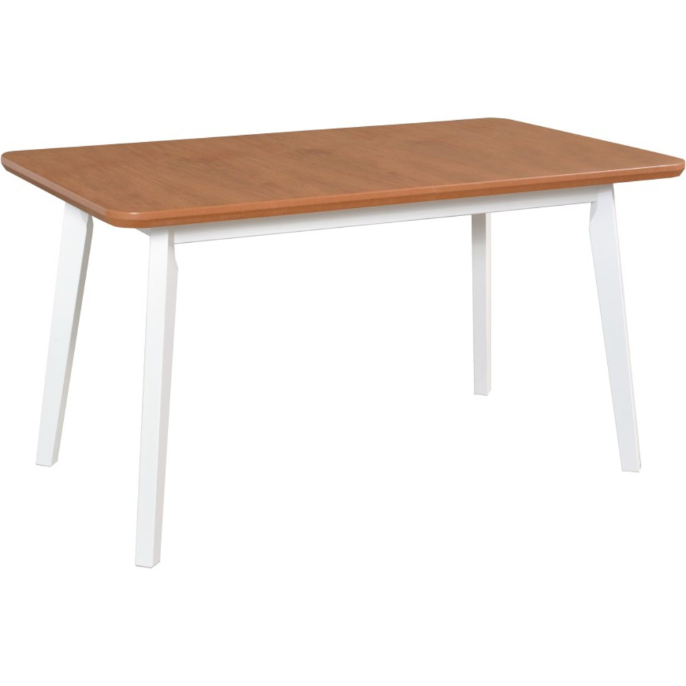 Table OSLO 7 80x140/180 oak veneer / white