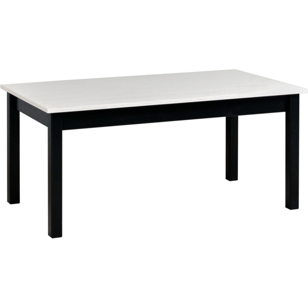 Coffee table PIXI 1 60x110 white laminate / black