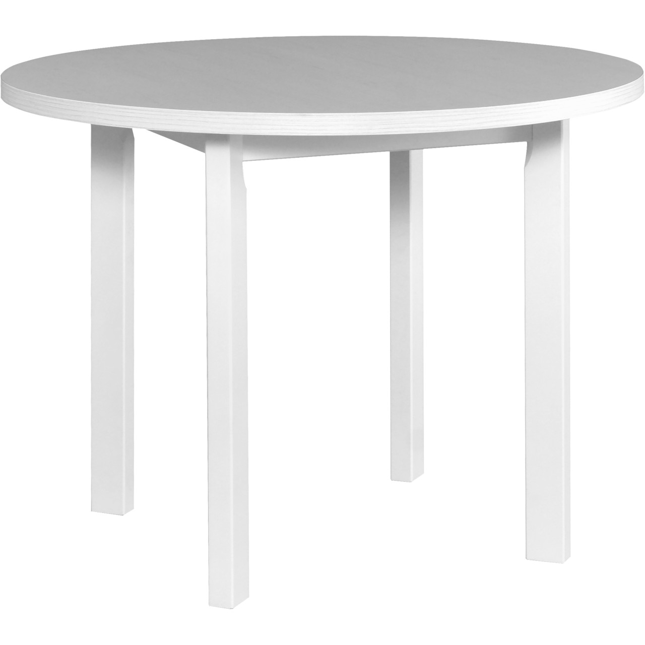 Table POLI 2 100x100 white laminate