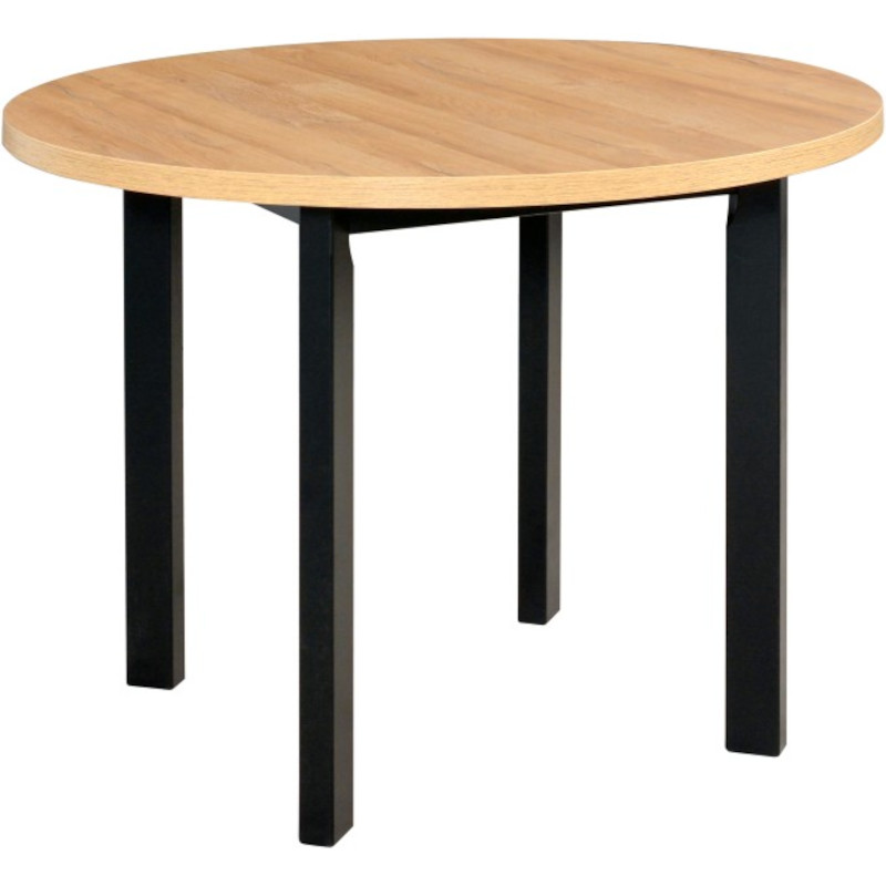 Table POLI 2 100x100 grandson laminate / black