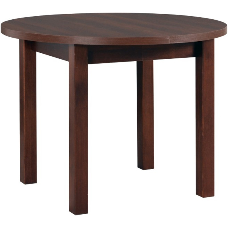 Table POLI 4 100x100/180 walnut laminate