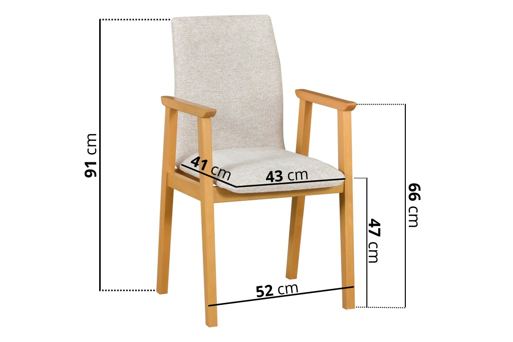 Chair FOTEL 1 chestnut / 3B