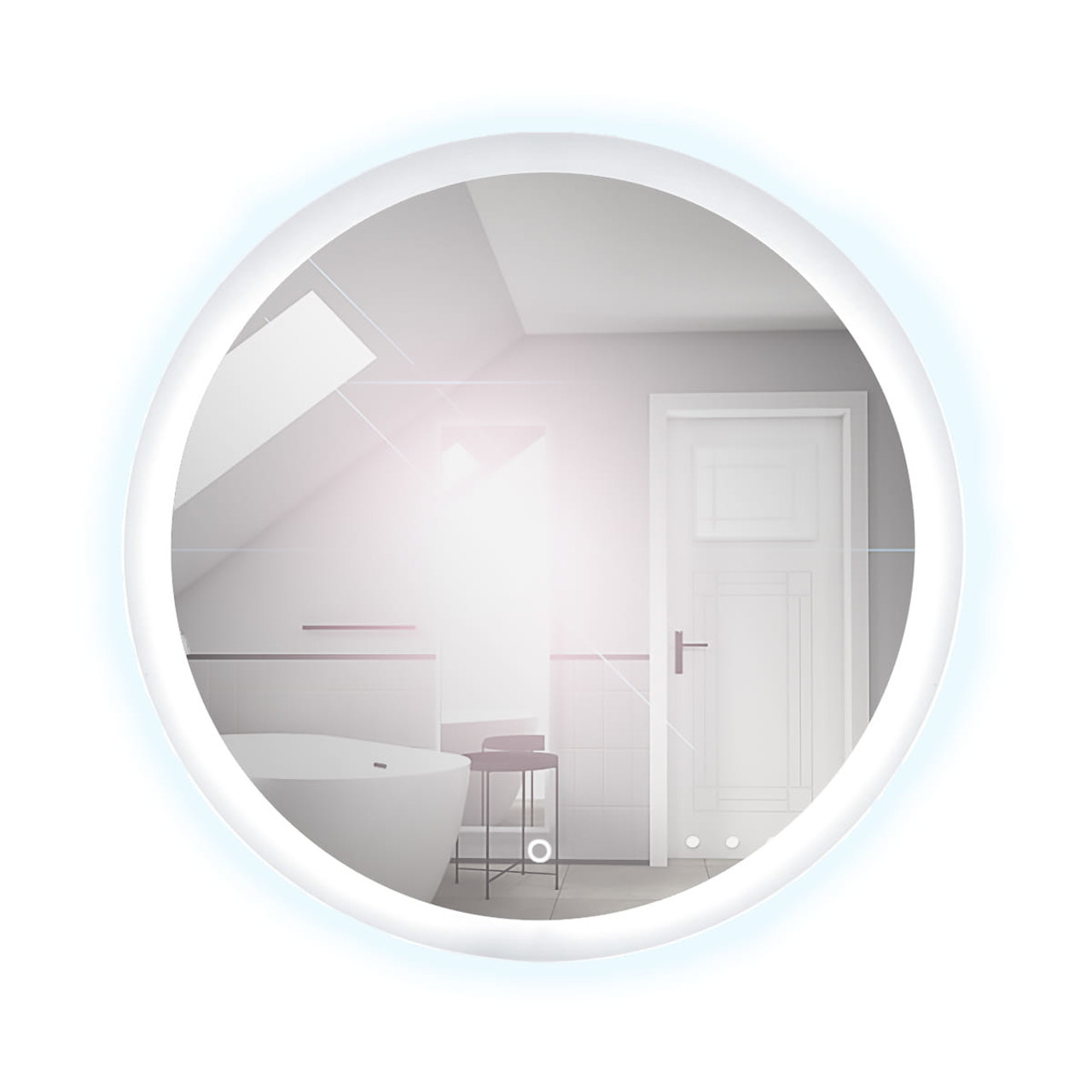 Bathroom Furniture LIPSI LED artisan oak / white gloss