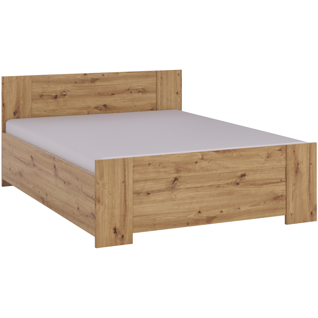 Bed with Storage 160x200 BONO BO02 artisan oak