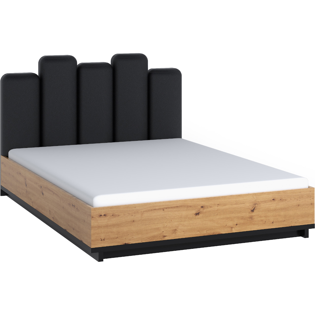 Bed 160x200 INES IN11 artisan oak / black