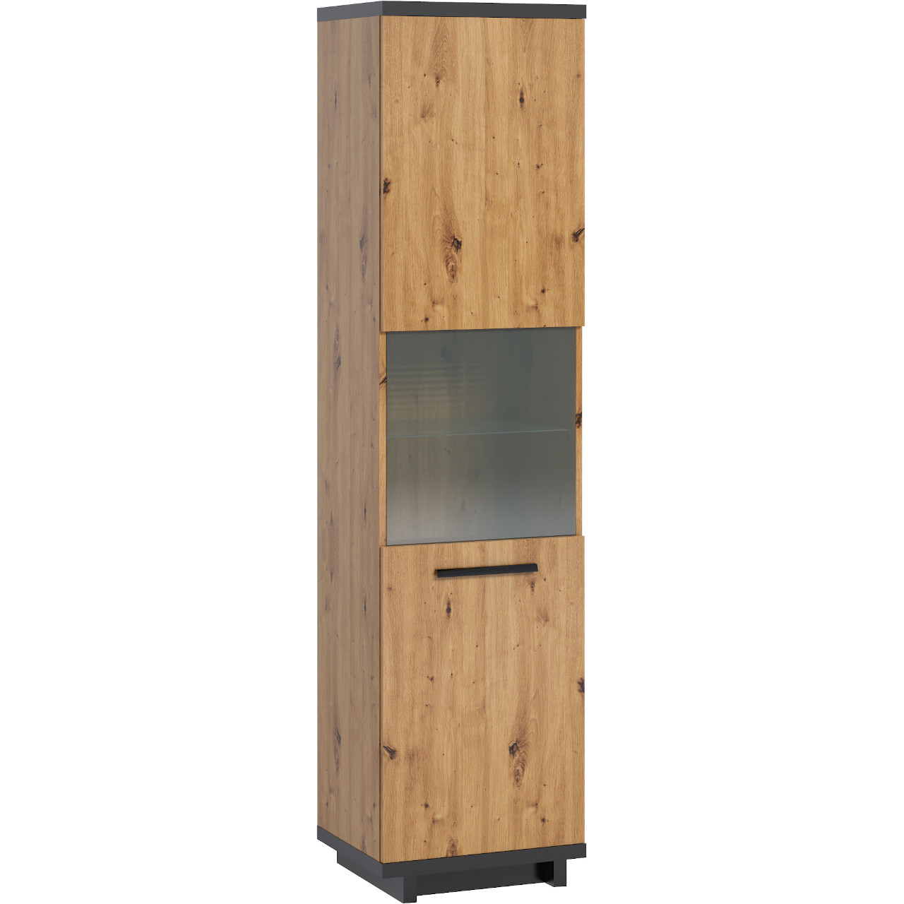 Display cabinet INES IN05 artisan oak / black