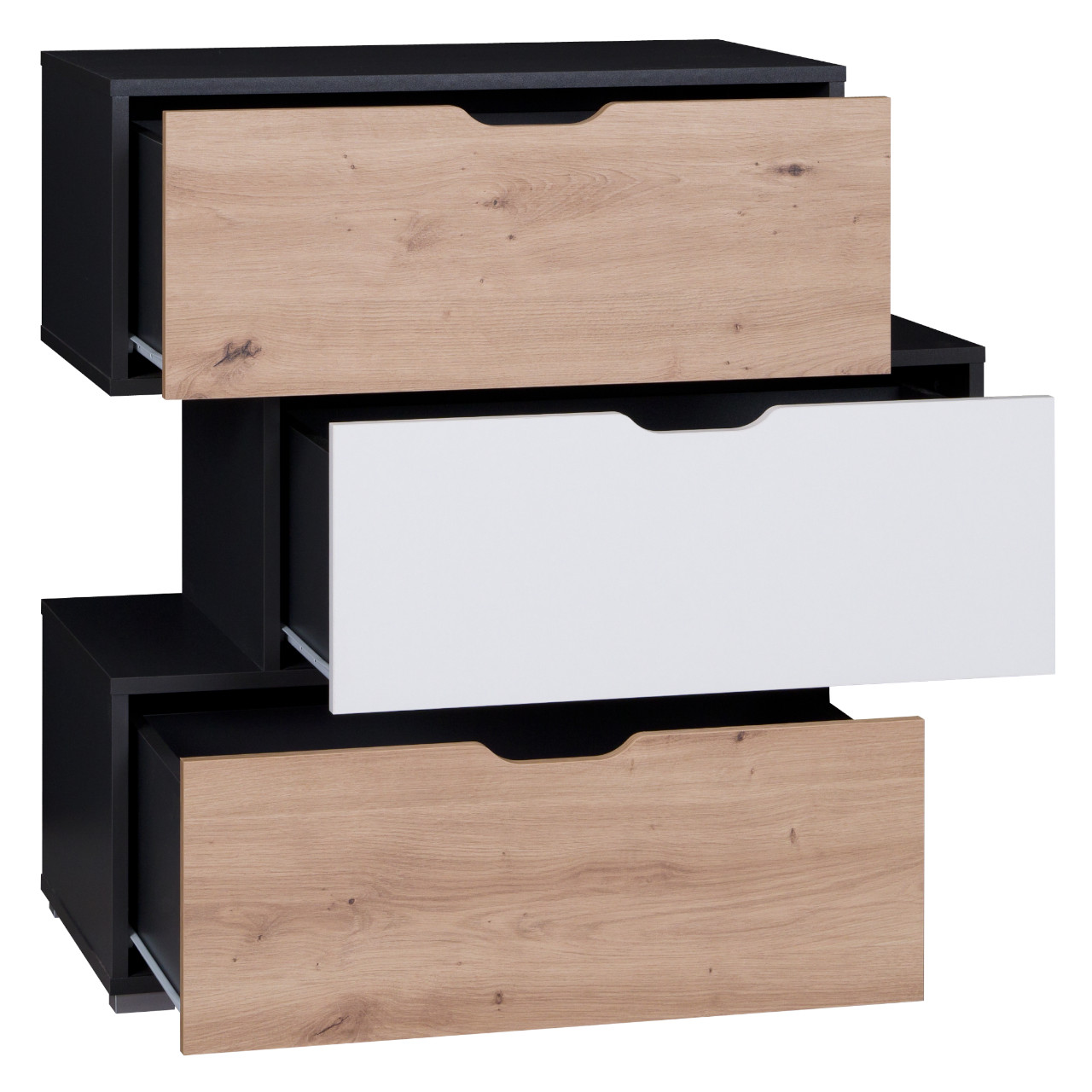 Storage Cabinet IWA IW03 graphite / white + artisan oak