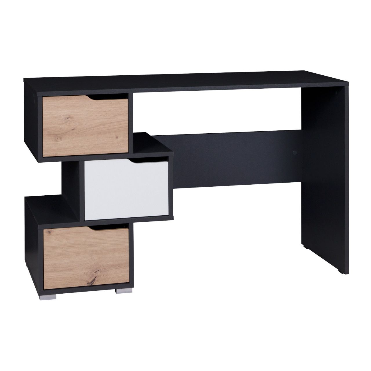 Desk IWA IW01 graphite / white + artisan oak