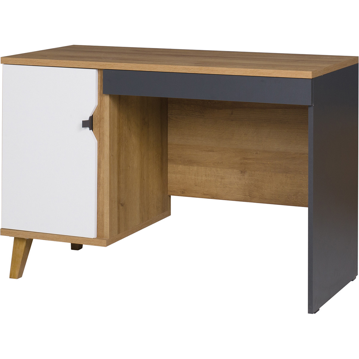 Desk MEMONE ME03 golden oak / white / graphite
