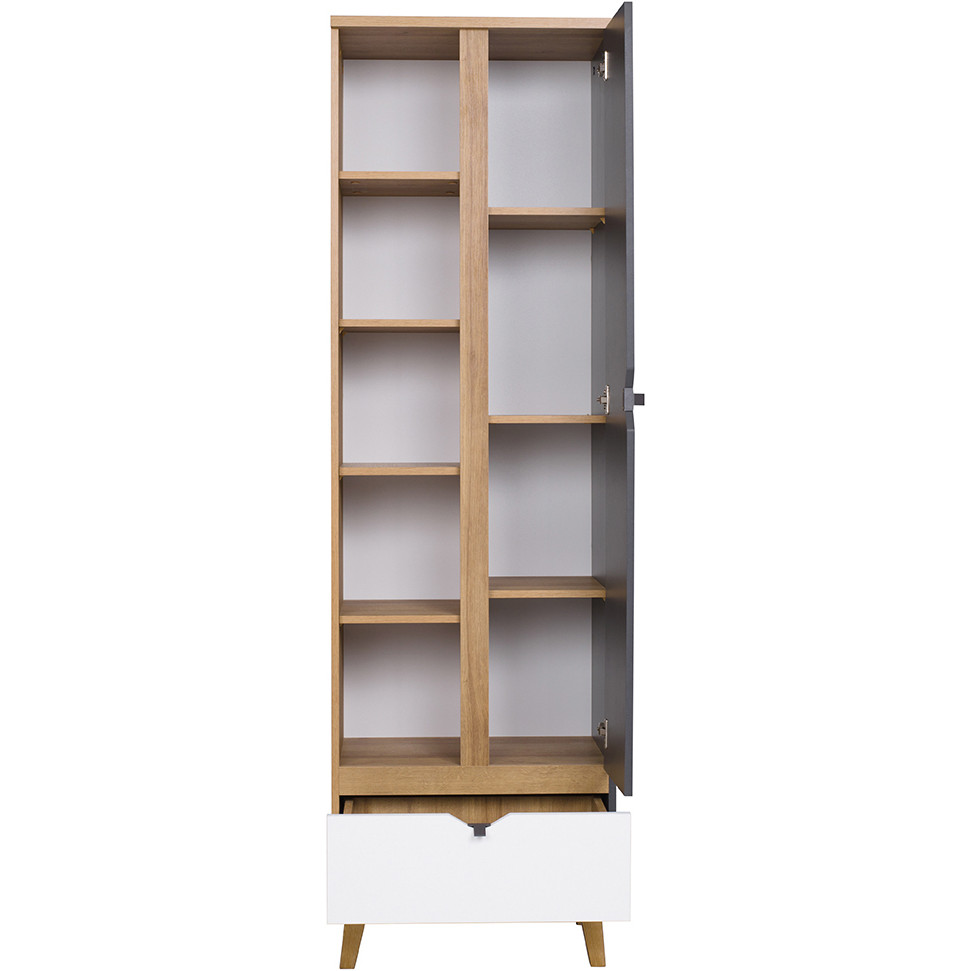 Bookcase MEMONE ME06 golden oak / white / graphite