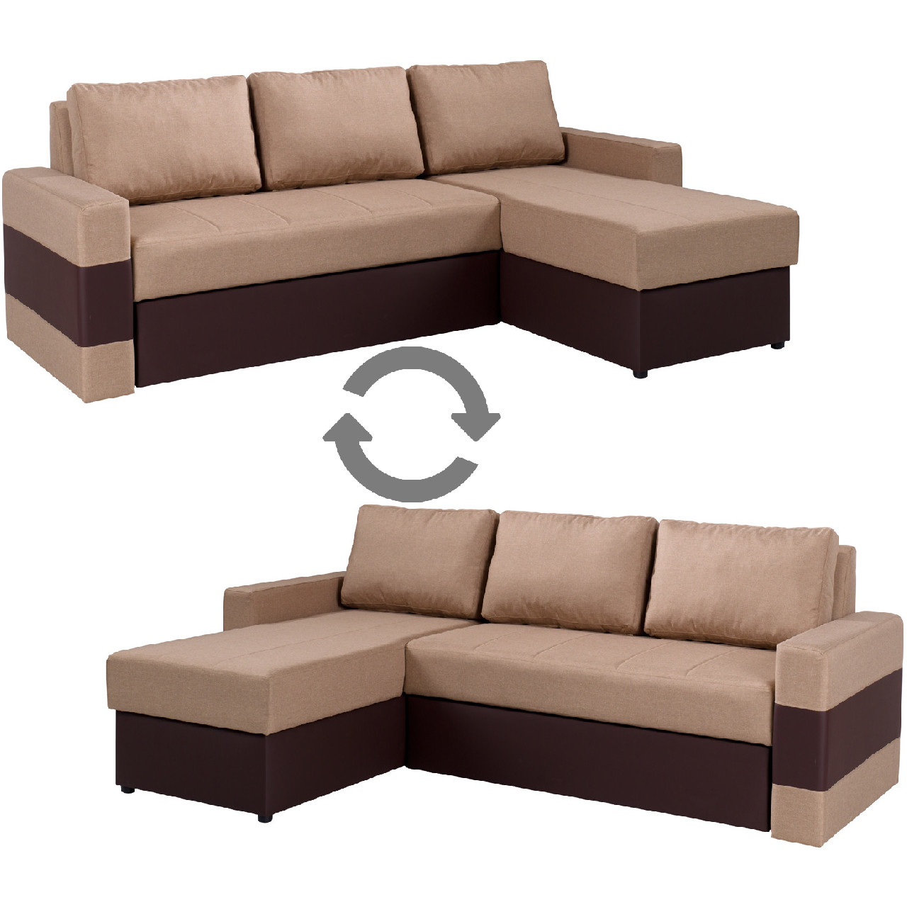 Corner sofa GORDIA lux 02 + soft 66