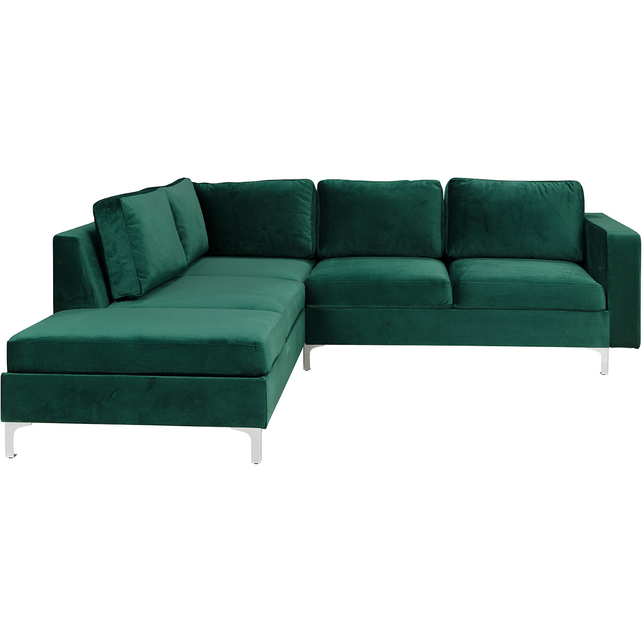 Corner sofa ORLANDO VELVET tiffany 10 left-hand