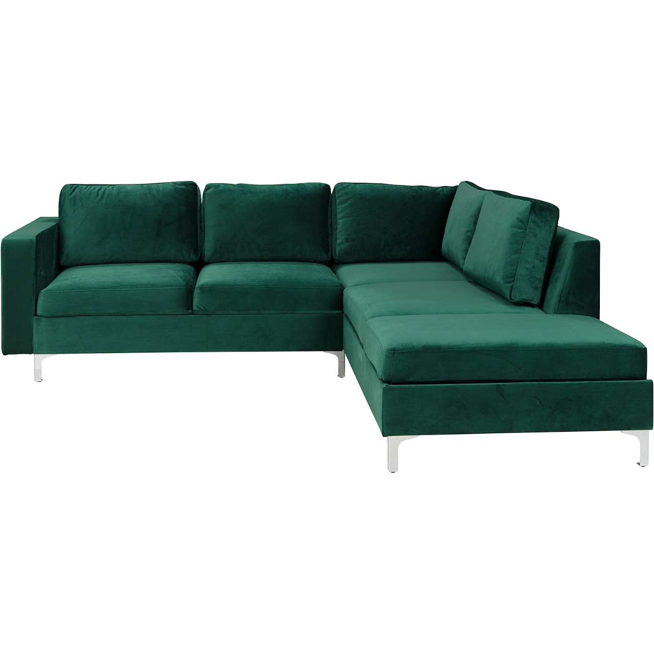 Corner sofa ORLANDO VELVET tiffany 10 right-hand