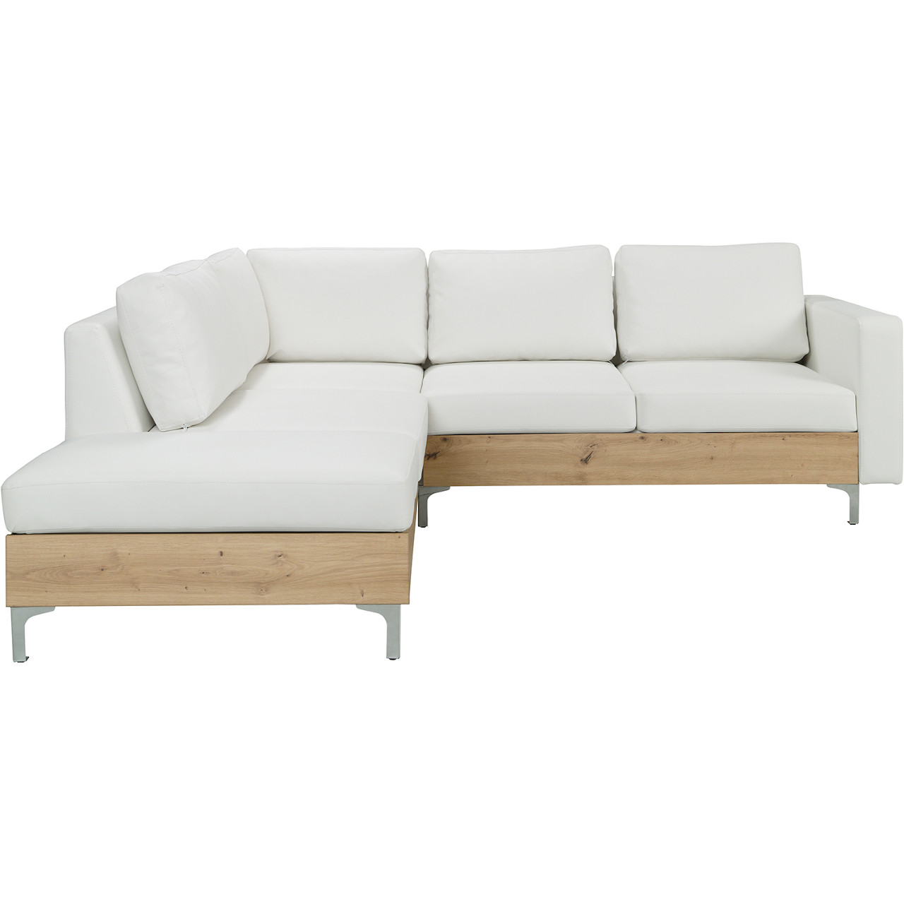 Corner sofa ORLANDO WOOD soft 17 / artisan oak left-hand