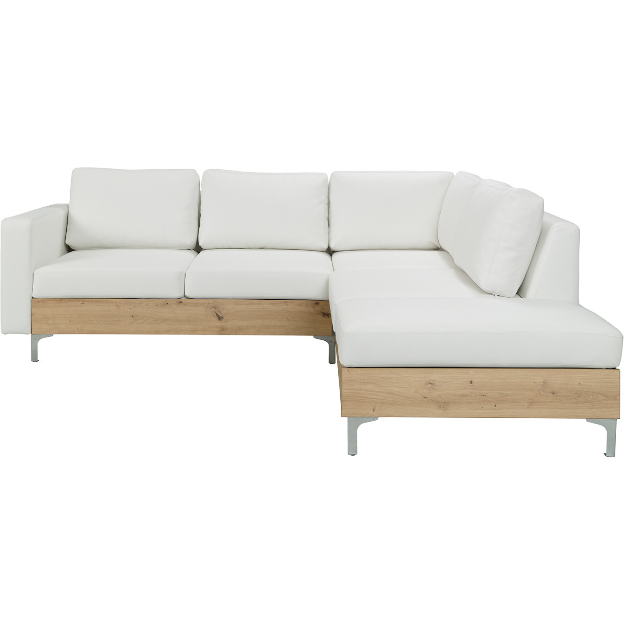 Corner sofa ORLANDO WOOD soft 17 / artisan oak right-hand